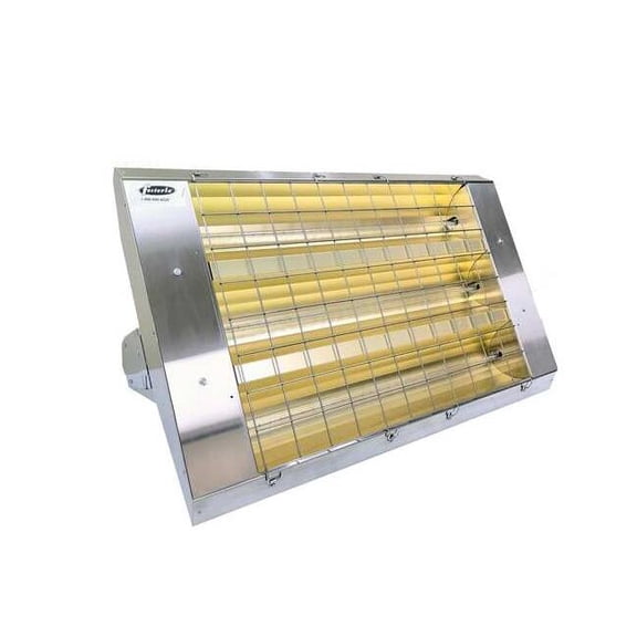 Infrared Quartz Electric Heater, 1, 3 Phase, Stainless Steel, 480V AC