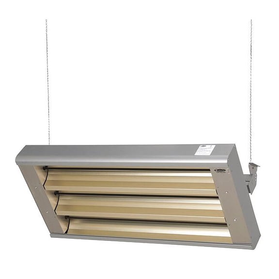 Electric Infrared Heater, 1 or 3 Phase, Aluminum, 480V AC
