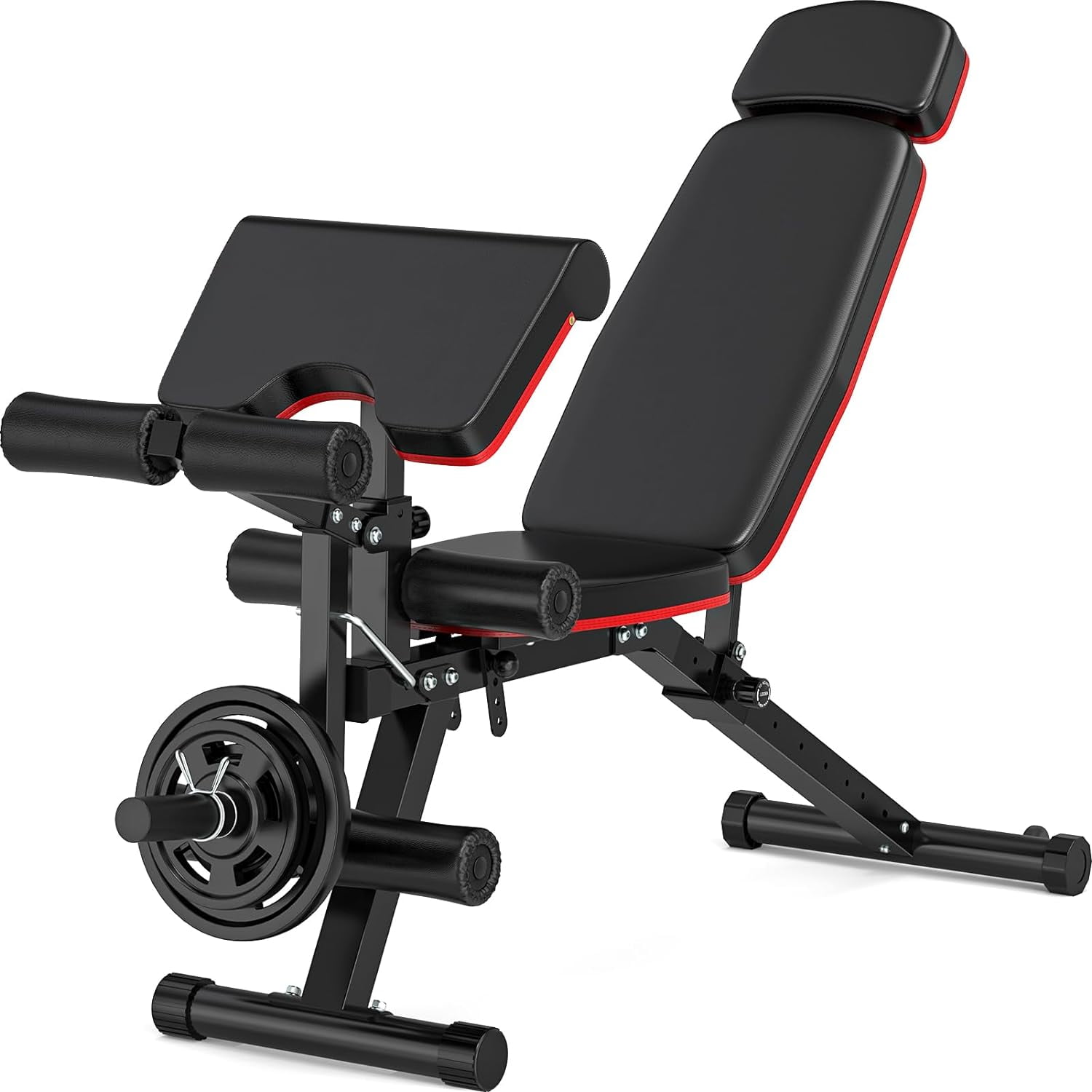 Fostoy Adjustable Weight Bench, Workout Bench Press for Home Gym