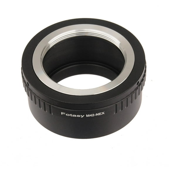 Fotasy Adjustable Brass M42 42mm Screw Mount Lens to Sony NEX E-Mount Mirrorless Camera Adapter