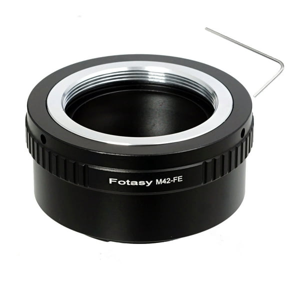 Fotasy Adjustable M42 42mm Screw Mount Lens to Sony E-Mount Mirrorless Camera Adapter, Compatible with a7 a7R a7S II III IV a9 a9II a7c Alpha 1 ZV-E10 a6600 a6500 a6400 a6300 a6000 a5100 a5000 a3500 a