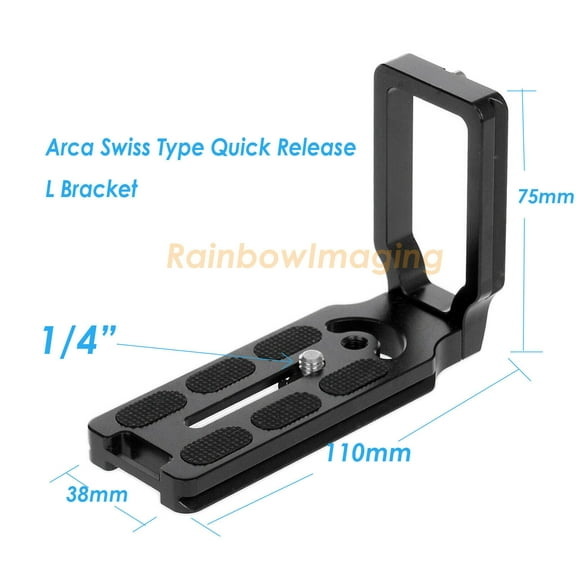 Fotasy CNC Metal Alumnium Alloy Universal Arca Type Release L Plate Bracket Canon Nikon Sony Pentax DSLR