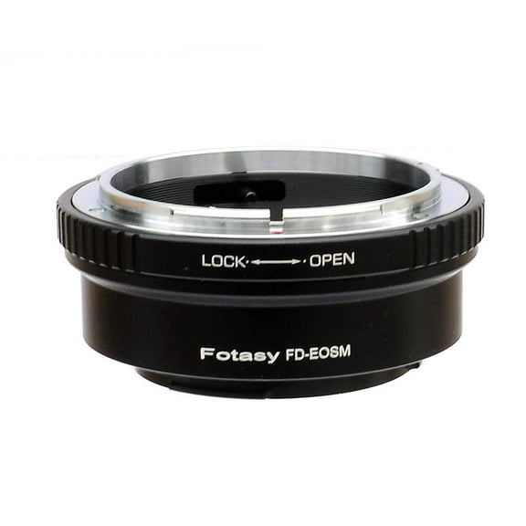 Fotasy Canon FD Lens to Canon EF-M Mount Adapter, FD EOS M Adapter, Compatible with Canon FD FL Lens and Canon EOS M Mount Mirrorless Camera M1 M2 M3 M5 M6 M6II M10 M50 M50 II M100 M200