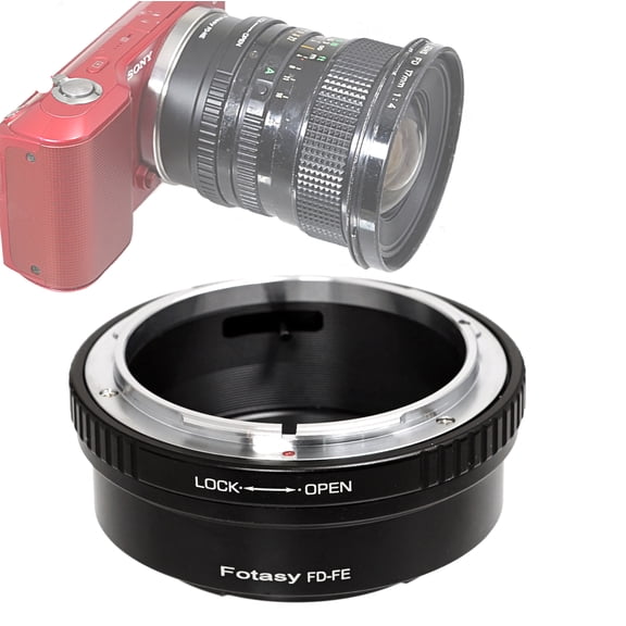 Fotasy FD Lens to E Mount Adapter, FD FE Mount, FD Lens to E, Compatible with Canon FD Lense Sony a7 a7R a7s II III IV a9 a7c Alpha 1 a6600 a6500 a6400 a6300 a6100 a6000 a5100 a5000 a3500 ZV-E10