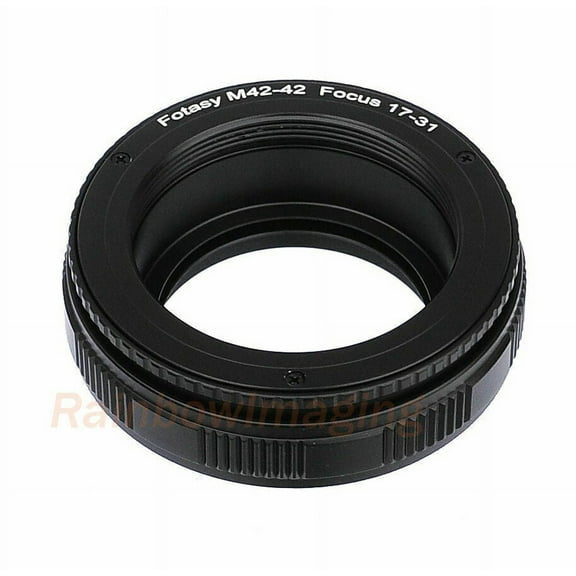 Fotasy M42 to M42 42mm Screw Mount Adjustable Macro Focusing Helicoid Ring 17mm - 31mm
