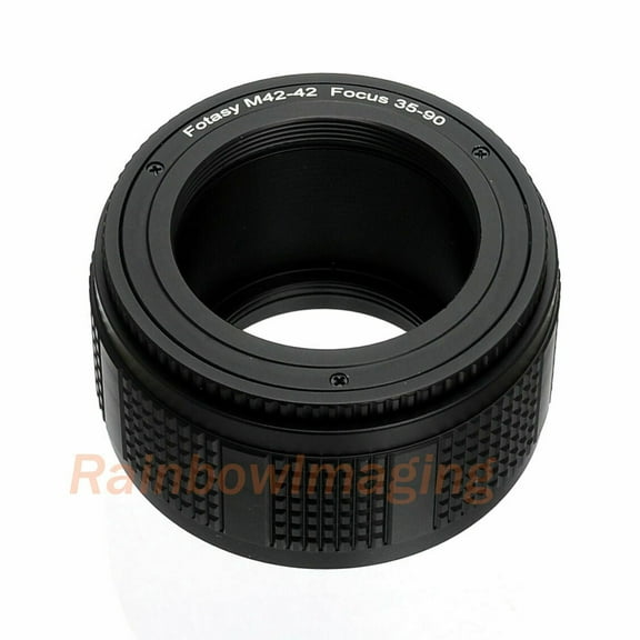 Fotasy M42 to M42 42mm Screw Mount Adjustable Macro Focusing Helicoid Ring 35mm-90mm