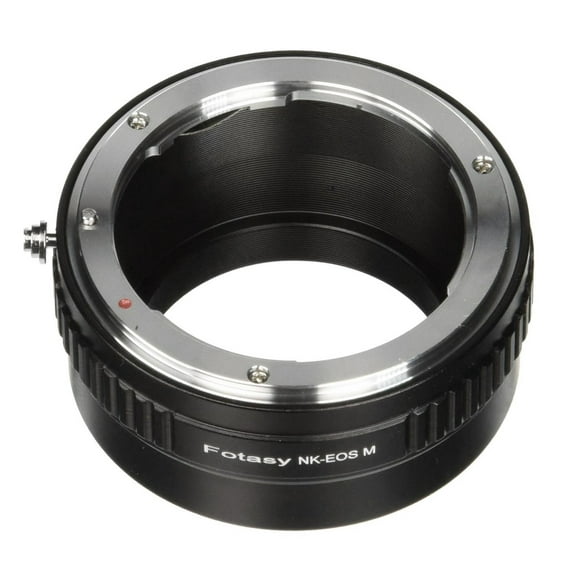 Fotasy Nikon F Mount to EF-M Mount Lens Adapter, NK to EF M, Compatible with Nikon F Lens and Canon EOS-M Mirrorless Camera M1 M2 M3 M5 M6 M6 Mark II M10 M50 M50II M100 M200