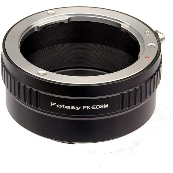 Fotasy Pentax K Lens to EF-M Mount Lens Adapter, Compatible with Pentax PK Lens and Canon EOS-M Mirrorless Camera M1 M2 M3 M5 M6 M6 Mark II M10 M50 M50II M100 M200