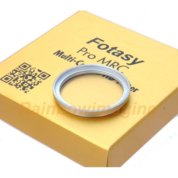 Fotasy Silver 39mm Ultra Slim UV Protection Lens Filter, Nano Coatings MRC Multi Resistant Coating Oil Water Scratch, 16 Layers Multi-coated 39 mm MCUV Filter, Transmission Rate  99%