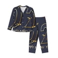 thumbnail image 1 of Fotbe 2025 New Year 2 Pattern Long Sleeve Pajama Set for Women,Sleepwear Set,2-piece Loungewear Set,Soft PJs Comfy Nightwear with Pockets -Medium, 1 of 7