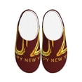 thumbnail image 1 of Fotbe 2025 New Year 4 Pattern Women's Fuzzy Curly Fur Memory Foam Loafer Slippers Indoor Outdoor Slippers Winter Home Shoes-35/36, 1 of 7