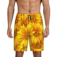 thumbnail image 1 of Fotbe 3D Sunflowers Pajama Shorts for Men, Men's Pajama Bottoms, Sleepwear,Short Pajama Pants-XX-Large, 1 of 9