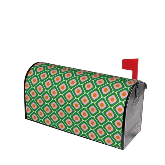 Fotbe 60s and 70s Style Mailbox Covers Post Letter Box Cover Garden Decor Standard Size-25.5x21 in