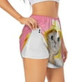 thumbnail image 1 of Fotbe A Funny Cat Womens High Waist Running Shorts Athletic Workout Quick Dry Shorts for Women with Pockets Gym Yoga Summer Shorts-Small, 1 of 9