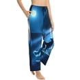 thumbnail image 1 of Fotbe A Wolf Barks Out A Window Women's Pajama Pants,Sleepwear Pants,Pj Bottoms Drawstring And Pockets-Medium, 1 of 7