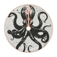 thumbnail image 1 of Fotbe Abstract Ink Octopus Pattern Christmas Tree Skirt, Tree Skirts Plush Christmas Decorations, Christmas Tree Skirts Xmas Decorations Holiday Party Decor-48", 1 of 6