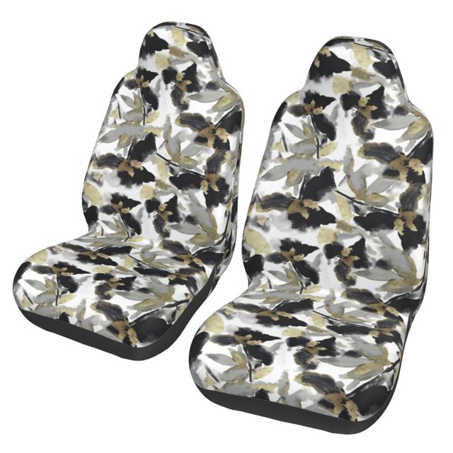 Fotbe Abstract Watercolor Pattern Automotive Seat Covers for Cars Trucks and SUVs – Car Seat Covers for Front Seats,Protective Seat Covers,Vehicle Seat Covers, Set of 2