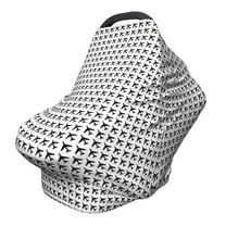 Fotbe Airplane Pattern Car Seat Covers for Babies, Nursing Breastfeeding Cover Infant Carseat Canopy, Soft Stretchy Carrier Cover