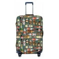 thumbnail image 1 of Fotbe Alcohol Bottles Luggage Cover Protector,Suitcase Protector,Scratch and Dirt Resistant,Fits 18-32 Inch Luggage-X-Large, 1 of 9