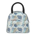 thumbnail image 1 of Fotbe Algae Corals and Seashells Pattern Lunch Bag, Insulated Lunch Box, Small Leakproof Cooler Food Lunch Containers Reusable High Capacity Lunch Tote Bags for Work, Travel, Outdoor, 1 of 6
