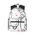 thumbnail image 1 of Fotbe Alpacas and Hearts Lightweight Casual Laptop Backpack for Men and Women, Daily use Waterproof backpack, Backpack for College, 1 of 8