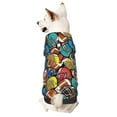 thumbnail image 1 of Fotbe American Football Print Small Dog Sweater Hoodies Pet Grey Hooded Soft Fleece Sweatshirts with Pocket Fall Winter Puppy Cat Sweaters Warm Clothes-XX-Large, 1 of 7