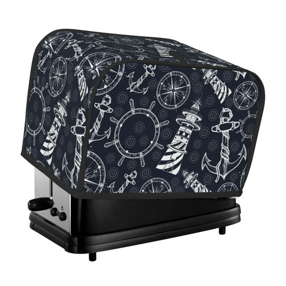 Fotbe Anchors and Lighthouse for Two Slice Toaster Cover, Fingerprint Protector, Super Soft Appliance Cover And Dust Cover,Bread Dust Cover & Fingerprint Protection