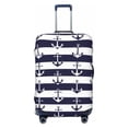 thumbnail image 1 of Fotbe Anchors Luggage Cover Protector,Suitcase Protector,Scratch and Dirt Resistant,Fits 18-32 Inch Luggage-Medium, 1 of 9
