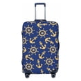 thumbnail image 1 of Fotbe Anchors and Nautical Luggage Cover Protector,Suitcase Protector,Scratch and Dirt Resistant,Fits 18-32 Inch Luggage-Medium, 1 of 9