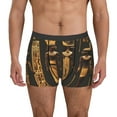 thumbnail image 1 of Fotbe Ancient Egyptian Hieroglyph Men’s Total Support Pouch Boxer Briefs, X-Temp Cooling, Moisture-Wicking Underwear, Regular, Long-leg and Trunk-Small, 1 of 5