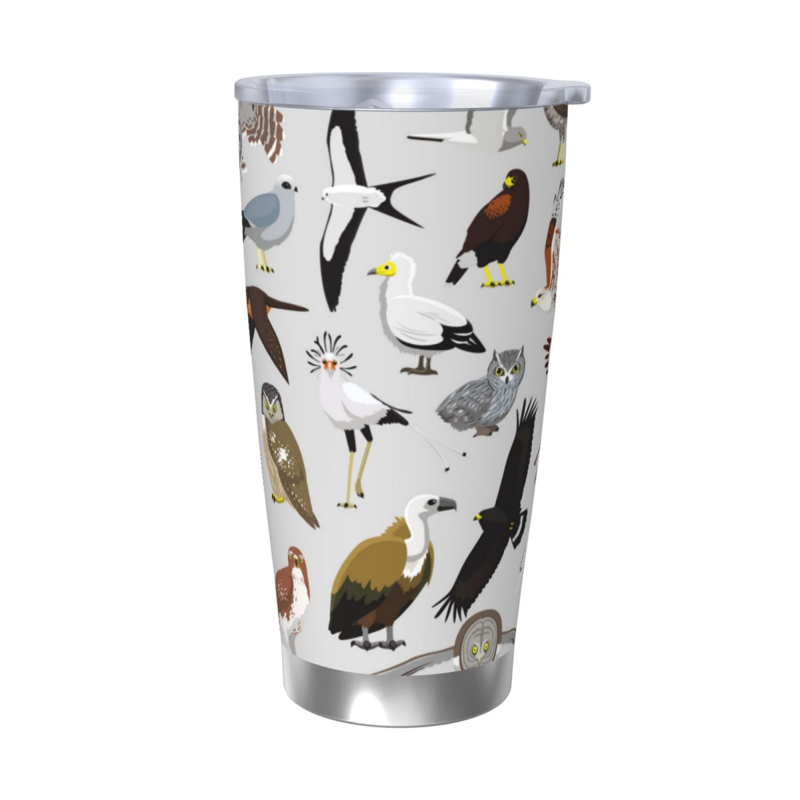 Fotbe Animal Bird Pattern 20 oz Tumbler Stainless Steel Vacuum
