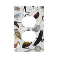 thumbnail image 1 of Fotbe Animal Bird Print Duplex Receptacle Wall Plate, 1-Gang 5.0" x3.0" Wall Outlet Covers, Dual Outlet Faceplates Covers, Color-matched Screws Included-Style S, 1 of 6