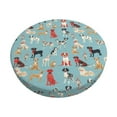 thumbnail image 1 of Fotbe Animal Dog Stool Covers Round,Waterproof Round Bar Stool Covers Bar Chair Covers Washable Stool Cushion Slipcover for 12-14 Inch Chair-14 inch, 1 of 7