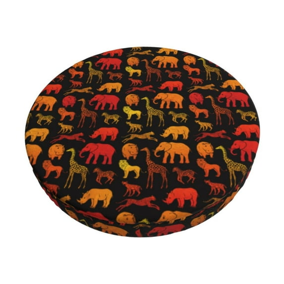 Fotbe Animal Stool Covers Round,Waterproof Round Bar Stool Covers Bar Chair Covers Washable Stool Cushion Slipcover for 12-14 Inch Chair-12 inch
