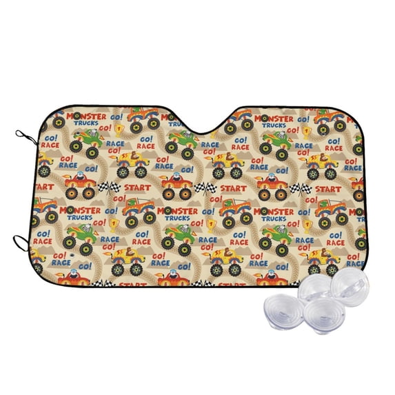 Fotbe Animal Truck Car Windshield Sunshade | Sun Visor Protector Front Window Shade, Keeps Out UV Rays, Keeps Your Vehicle Cool-