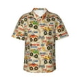 thumbnail image 1 of Fotbe Animal Truck Hawaiian Shirt for Men Unisex Summer Beach Casual Short Sleeve Cotton Linen Button Down Shirts-X-Large, 1 of 9