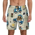 thumbnail image 1 of Fotbe Animals Driving Police Car Men’s Swim Trunks Quick Dry Swim Shorts Board Shorts with Mesh Lining-3X-Large, 1 of 9