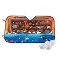 thumbnail image 1 of Fotbe Animals On Noah's Ark2 Car Windshield Sunshade | Sun Visor Protector Front Window Shade, Keeps Out UV Rays, Keeps Your Vehicle Cool-Small, 1 of 7