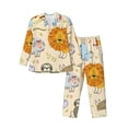 thumbnail image 1 of Fotbe Animals Pattern Long Sleeve Pajama Set for Men,Sleepwear Set,2-piece Loungewear Set,Soft PJs Comfy Nightwear with Pockets-X-Large, 1 of 7