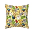 thumbnail image 1 of Fotbe Animals Pattern Velvet Decorative Throw Pillow Covers with Elegant Piping, Soft Plush Cushion Cover for Sofa, Bed, Car, Office-16"x16", 1 of 8