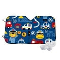 thumbnail image 1 of Fotbe Animals Rescue Team Car Windshield Sunshade | Sun Visor Protector Front Window Shade, Keeps Out UV Rays, Keeps Your Vehicle Cool-Small, 1 of 7