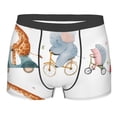 thumbnail image 1 of Fotbe Animals in Transport Men’s Total Support Pouch Boxer Briefs, X-Temp Cooling, Moisture-Wicking Underwear, Regular, Long-leg and Trunk-Medium, 1 of 9