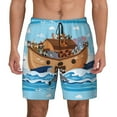 thumbnail image 1 of Fotbe Animals on Noah's Ark Men’s Swim Trunks Quick Dry Swim Shorts Board Shorts with Mesh Lining-3X-Large, 1 of 9