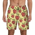 thumbnail image 1 of Fotbe Apple Men’s Swim Trunks Quick Dry Swim Shorts Board Shorts with Mesh Lining-X-Large, 1 of 9