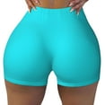 thumbnail image 1 of Fotbe Aqua Seamless Shorts, Womens Workout Shorts High Waist Stretch Booty Short for Gym/Yoga/Running/Biking-Medium, 1 of 9