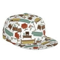 thumbnail image 1 of Fotbe Art Of Living Flat Bill Visor Cap Classic Snapback Hat Polyester Foam Trucker Hat Trucker Cap Adjustable Baseball Cap, 1 of 9
