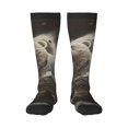 thumbnail image 1 of Fotbe Astronaut Polar Bear Roar print Women's Men's Novelty Crew Socks Cotton Socks Knee High Socks for Walking,Running,Nurses,Pregnancy, 1 of 8