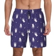 thumbnail image 1 of Fotbe Astronaut Rabbit Men’s Swim Trunks Quick Dry Swim Shorts Board Shorts with Mesh Lining-Large, 1 of 9