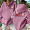 thumbnail image 1 of And Winter Fashionable Sweet Tube Printed Women's Hooded Sweatshirt Without Pockets Hoodie with Zip Clothes Women Long Fall Womens Hoodies Pullover Hoodies Female Plain Sweatshirt Womens Casual Hoodie, 1 of 4