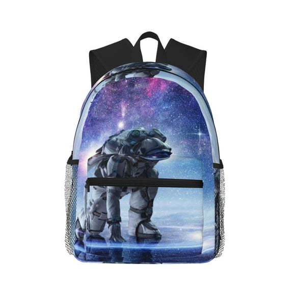 Fotbe Astronauts Start Running Lightweight Casual Laptop Backpack for Men and Women, Daily use Waterproof backpack, Backpack for College
